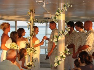 fotografia de boda en el mar