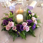 decoracion floral en banquete de boda